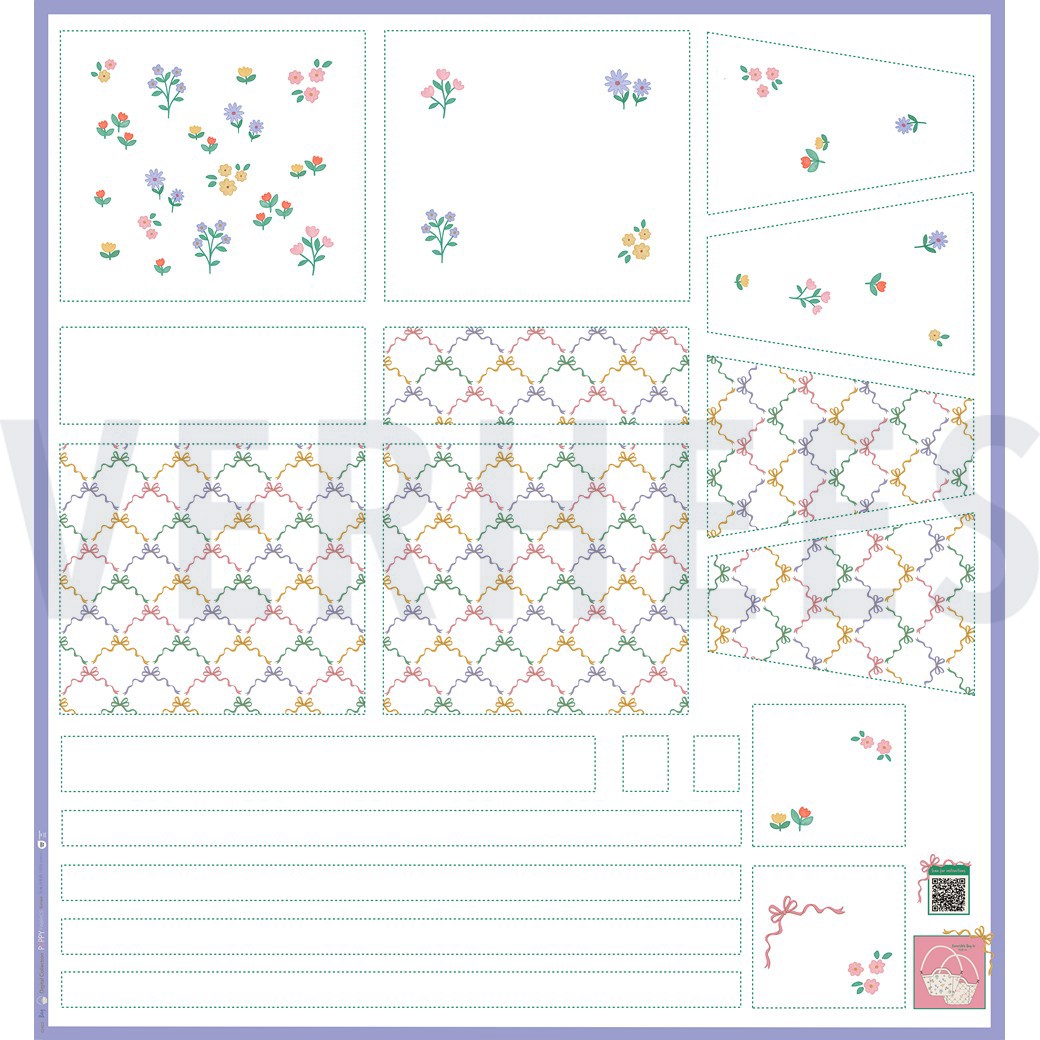 CANVAS DIGITAAL SHOPPER PANEEL BLOEMEN NATUREL #7