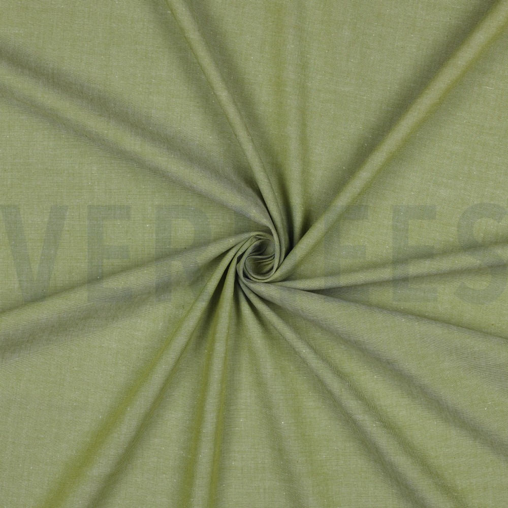 TEINT ET FIL POPELINE CITRON VERT ANCIEN #7
