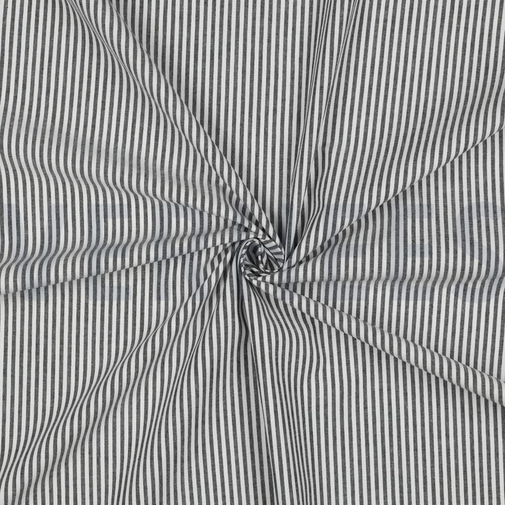 GARENGEVERFD POPLIN STREPEN 3MM ZWART (high resolution) #3