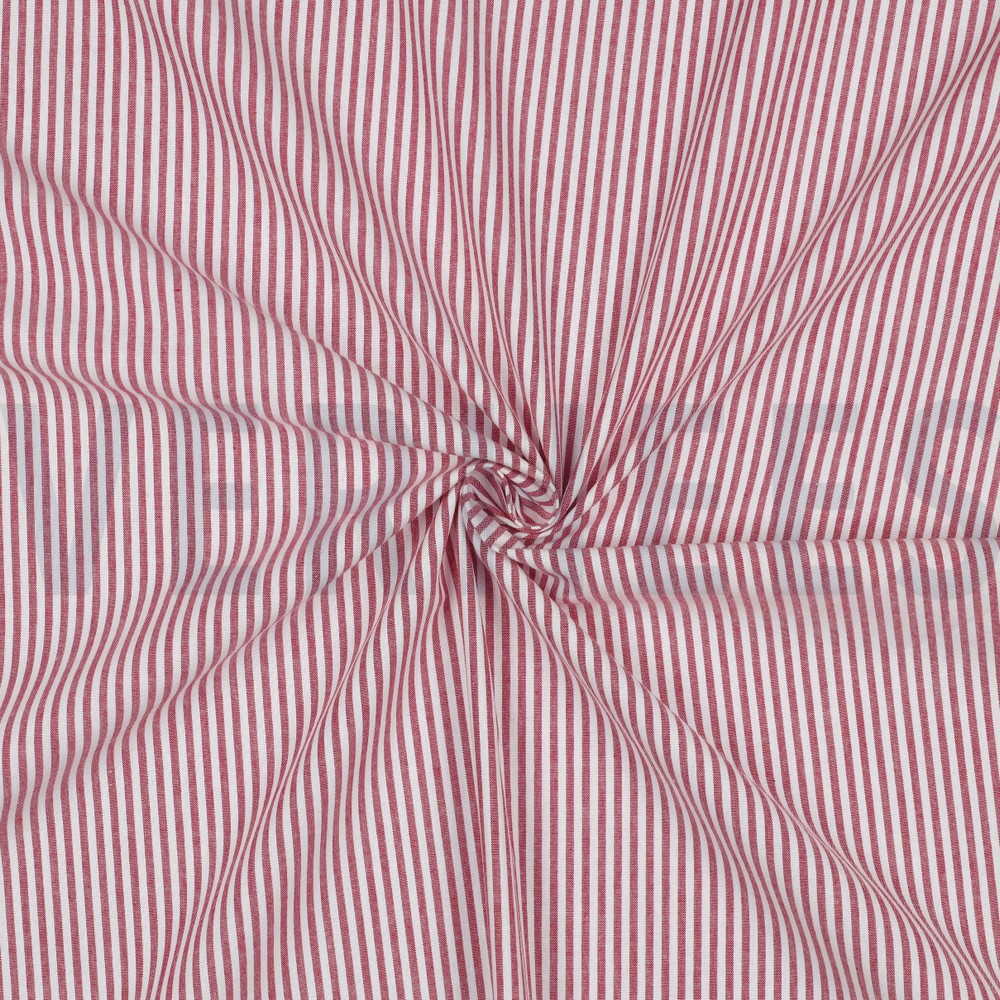 GARENGEVERFD POPLIN STREPEN 3MM BESSEN #7