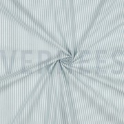 GARENGEVERFD POPLIN STREPEN 3MM TEAL (thumbnail) #3