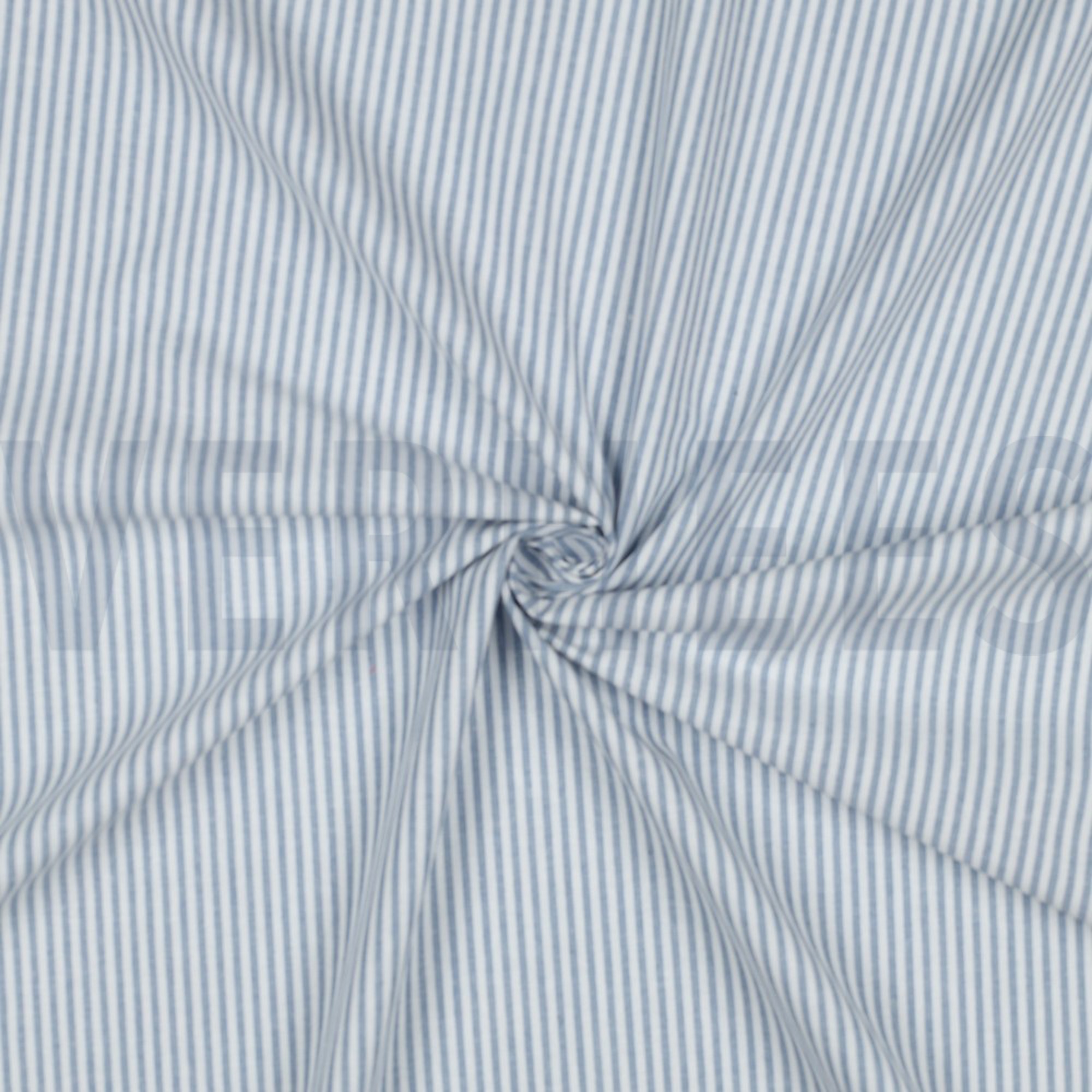GARENGEVERFD POPLIN STREPEN 3MM BLAUW (high resolution) #3