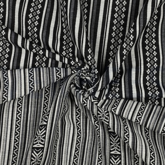 GOBELIN ABSTRACT SCHWARZ/WEISS #7