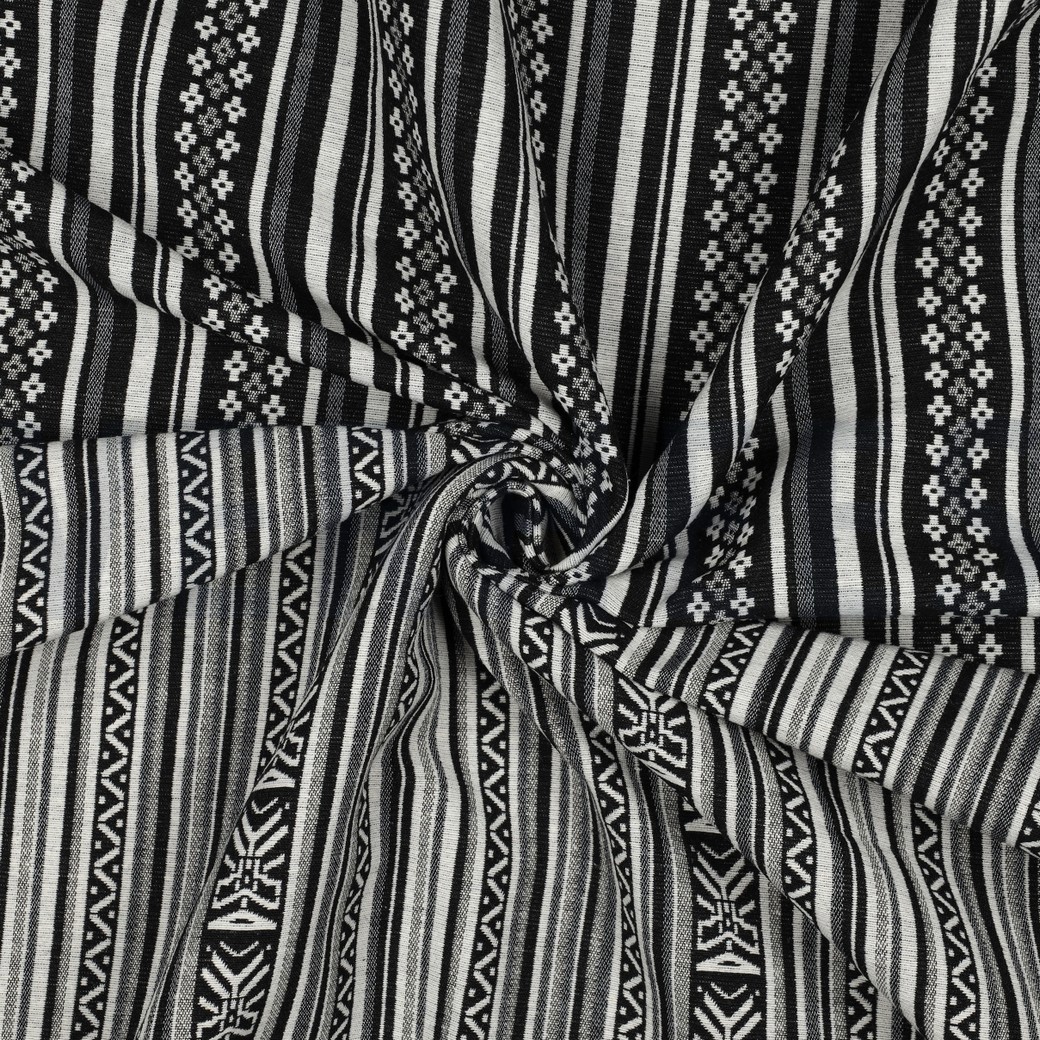 GOBELIN ABSTRACT ZWART/WIT #7