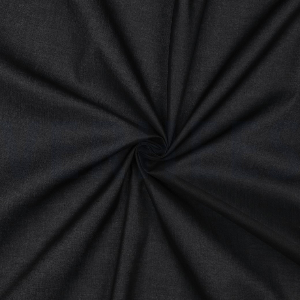 BAUMWOLLE VOILE GOTS SCHWARZ #7