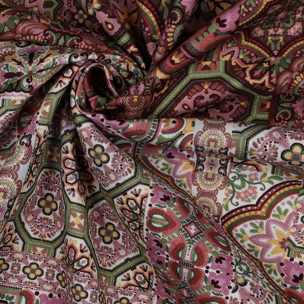 TOILE DÉCORATION DIGITAL MOSAÏQUE BORDEAUX #7