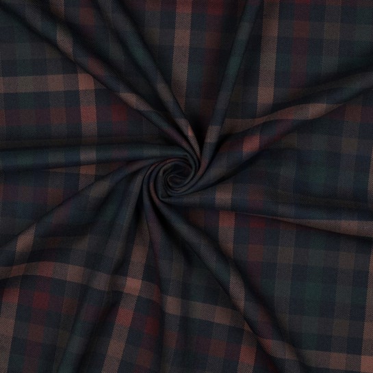 TARTAN CHECK MARINEBLAU/ROT/CAMEL/GRÜN #7