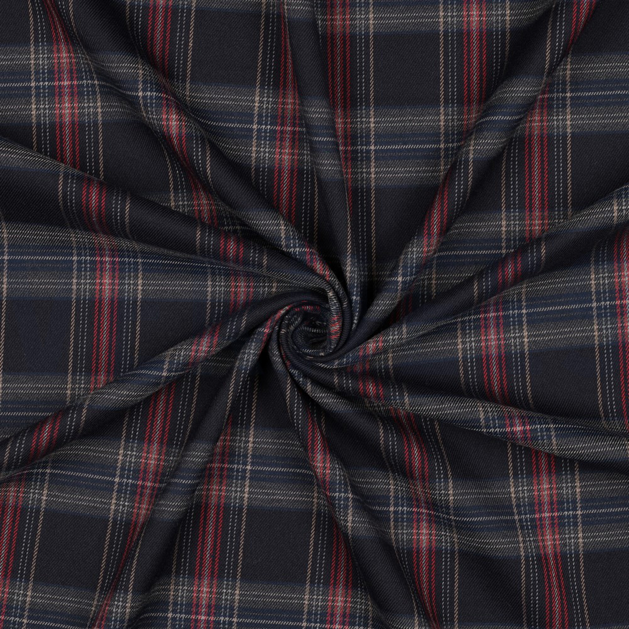 TARTAN CHECK MARINEBLAU/ROT/CAMEL (high resolution) #3