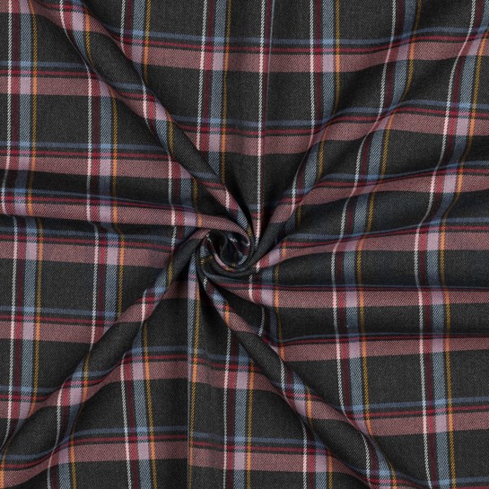 TARTAN CHECK ANTHRACITE CHINÉ #7