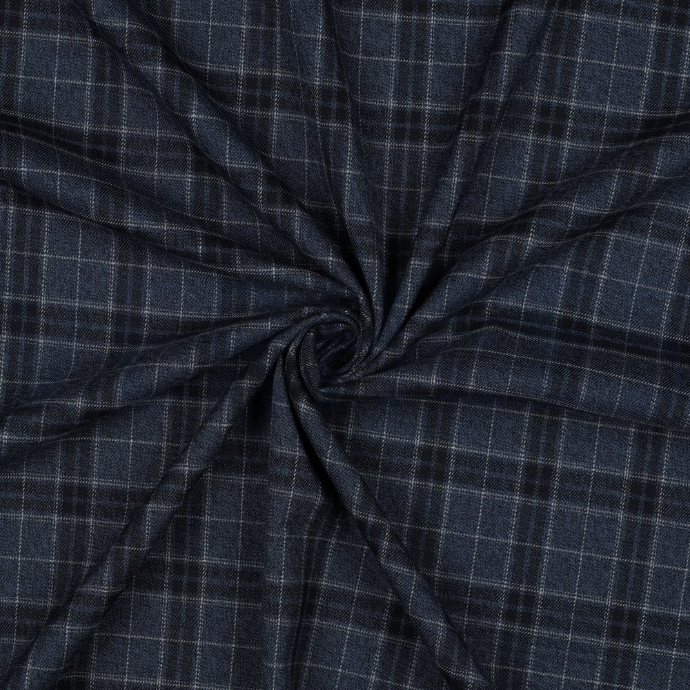 TARTAN CHECK JEANS/NAVY/GREY #7