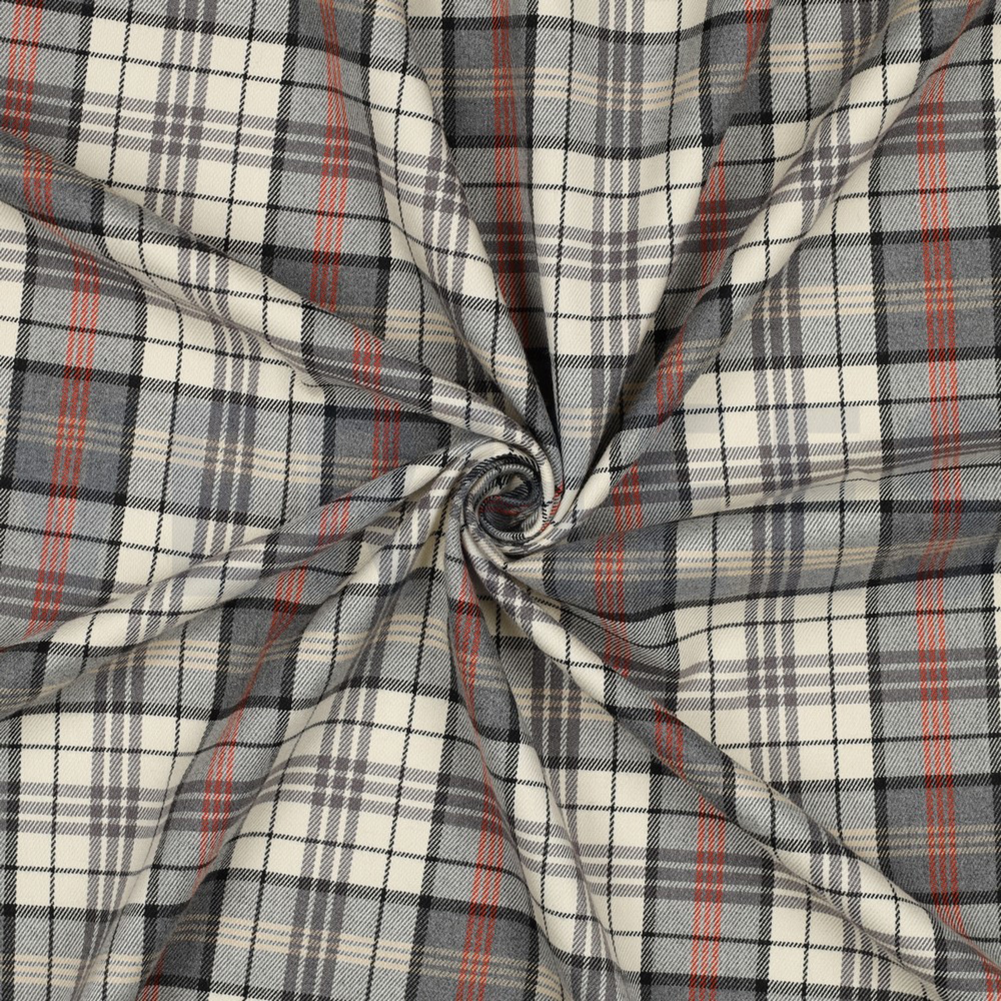 TARTAN CHECK ECRU/GRAU/ORANGE (high resolution) #3
