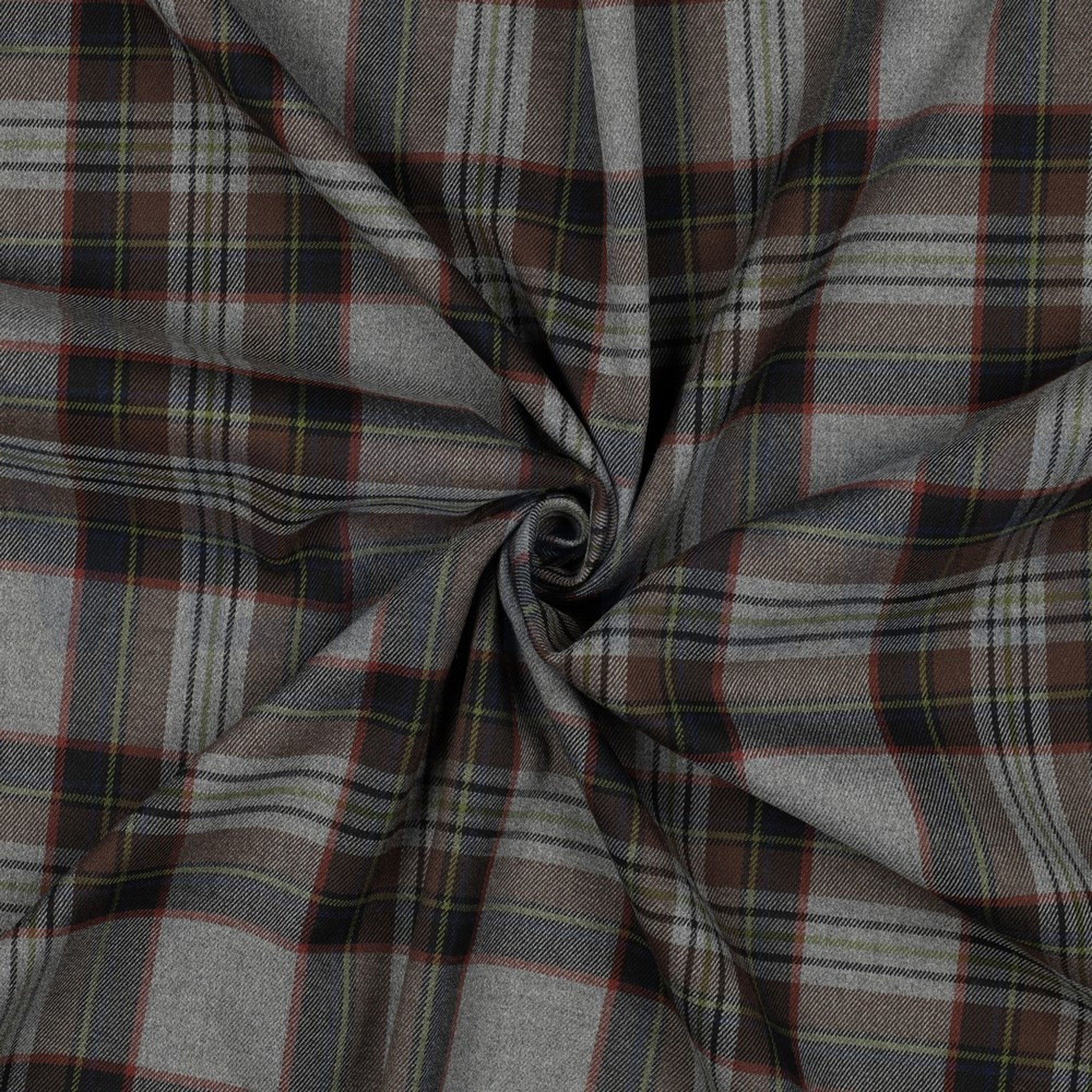 TARTAN CHECK GRIJS/BRUIN/LIMOEN (high resolution) #3