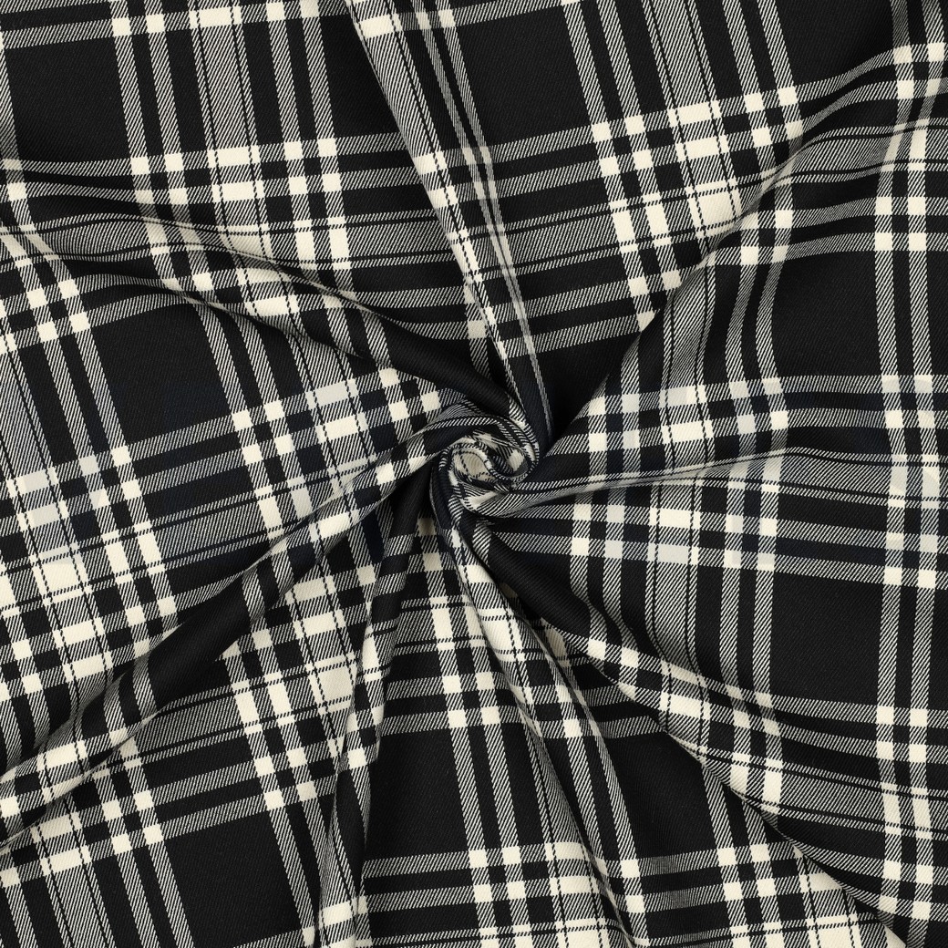 TARTAN CHECK ZWART/ECRU #7