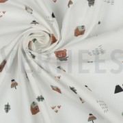 KATOENEN POPLIN GOTS LIEVE BEREN WIT (thumbnail) #3