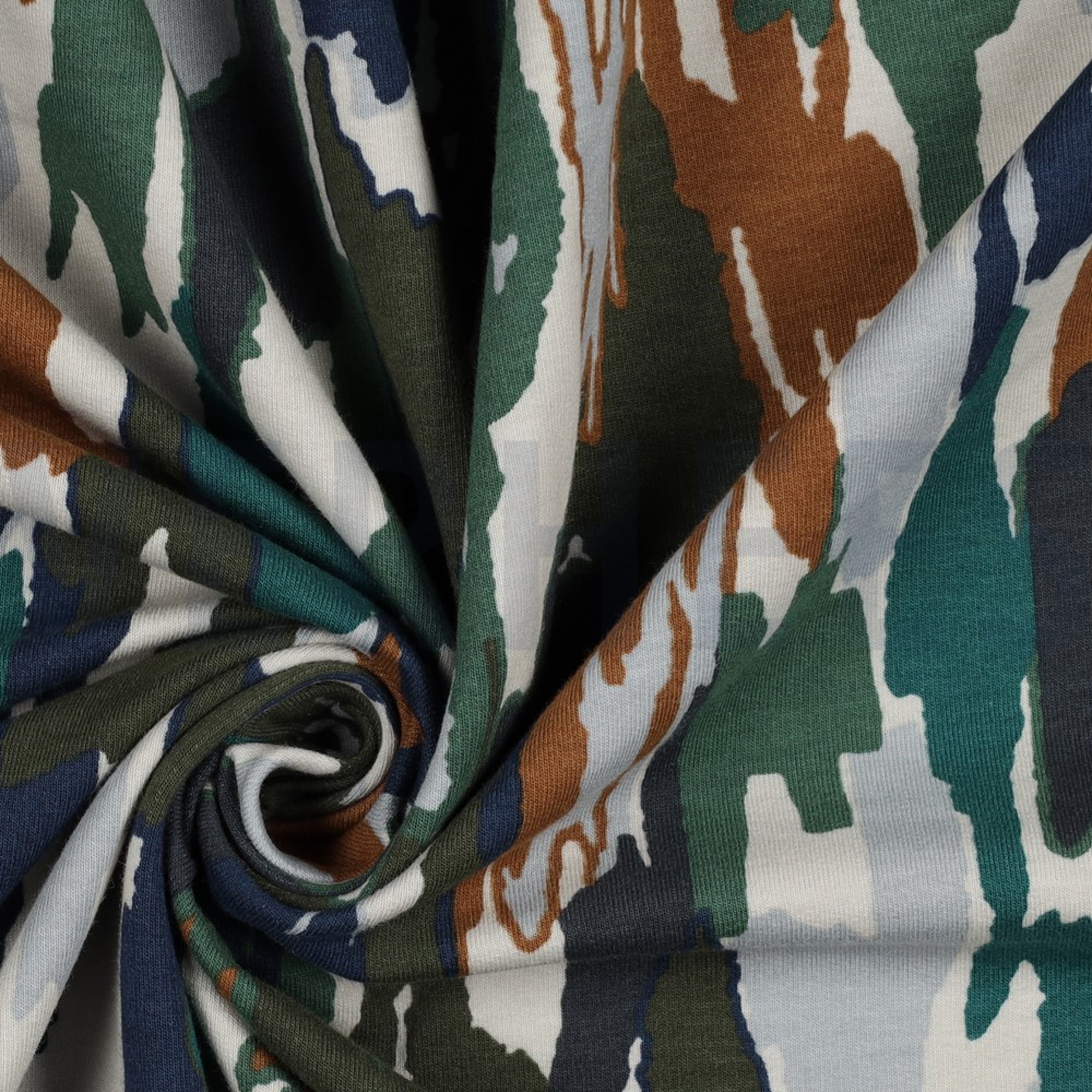 SOFT SWEAT ABSTRACT SCHILDERIJ LEGERGROEN (high resolution) #3