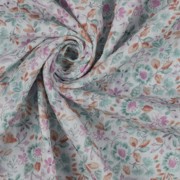 MUSSELIN GOTS DIGITAL BLUMEN PETROL (thumbnail) #3