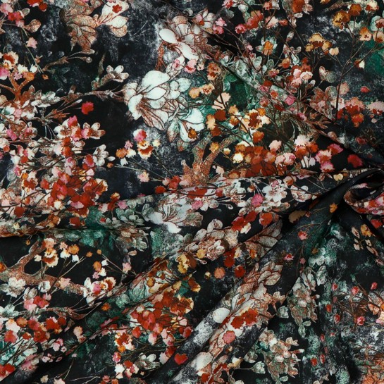 MAGNOLIA STRETCH DIGITAAL ZWART #7