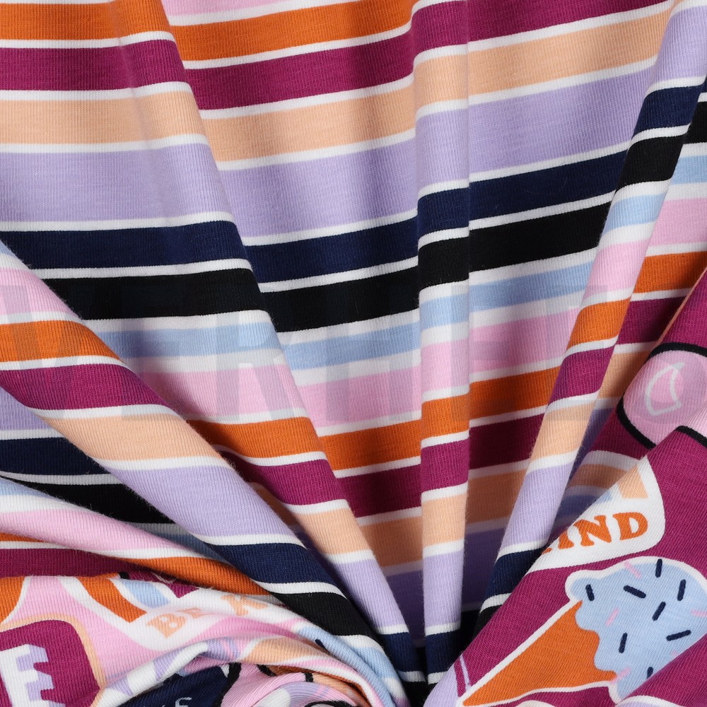 JERSEY PATCHS ET RAYURES MULTICOLORE #7
