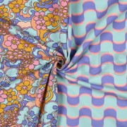 FRENCH TERRY ABSTRAKTE BLUMEN BLAU (thumbnail) #3