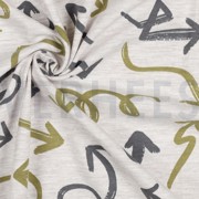 JERSEY MELANGE ARROWS BEIGE MELANGE (thumbnail) #3