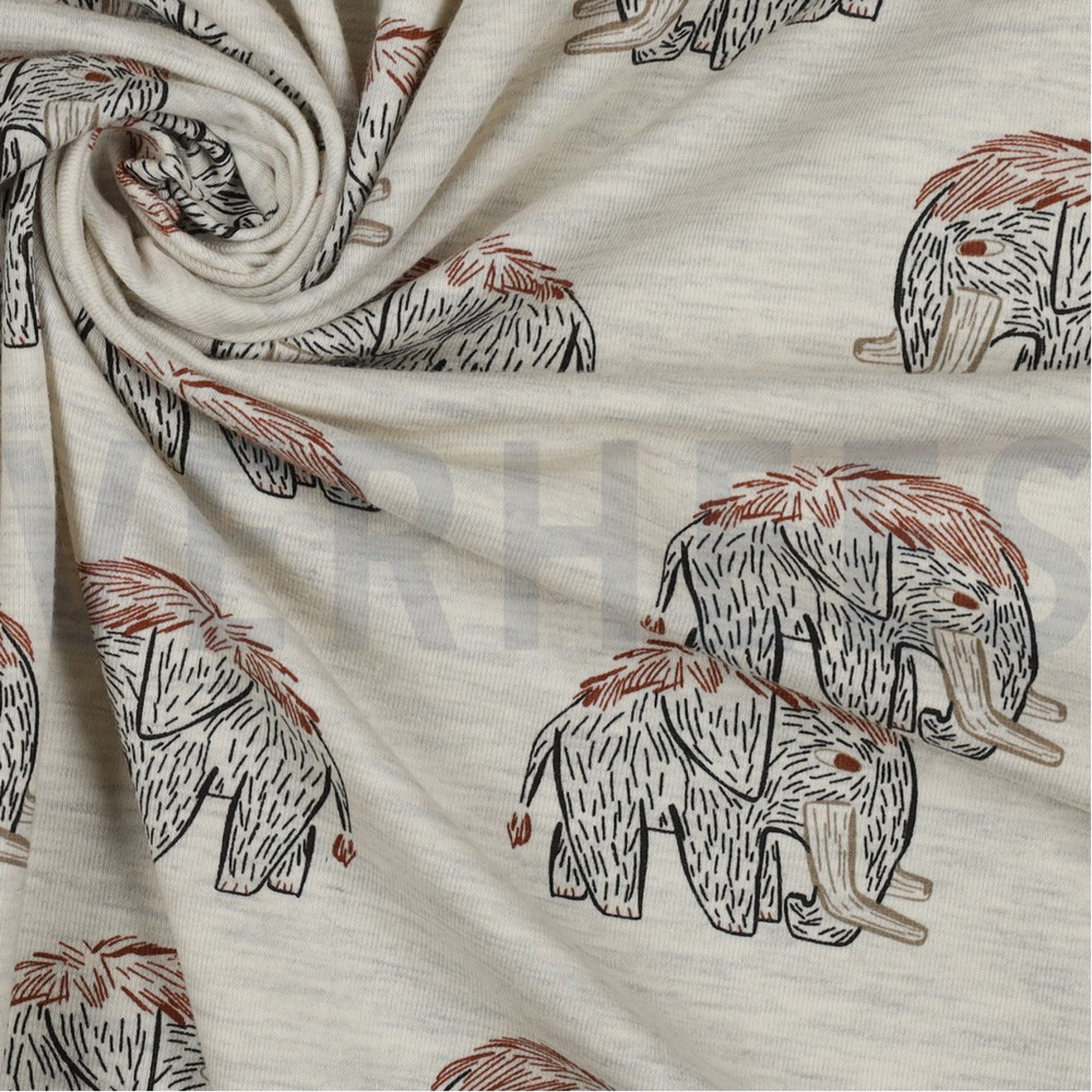 JERSEY MELANGE MAMMOETEN ECRU GEMÊLEERD (high resolution) #3