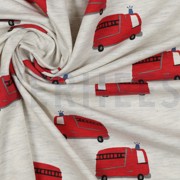JERSEY MÉLANGE CAMIONS DE POMPIERS ÉCRU (thumbnail) #3
