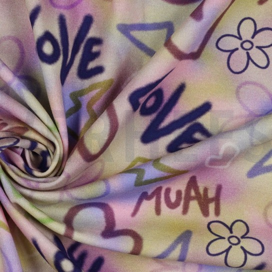 JERSEY DIGITAL GRAFFITI FÉMININ ROSE CLAIR #7