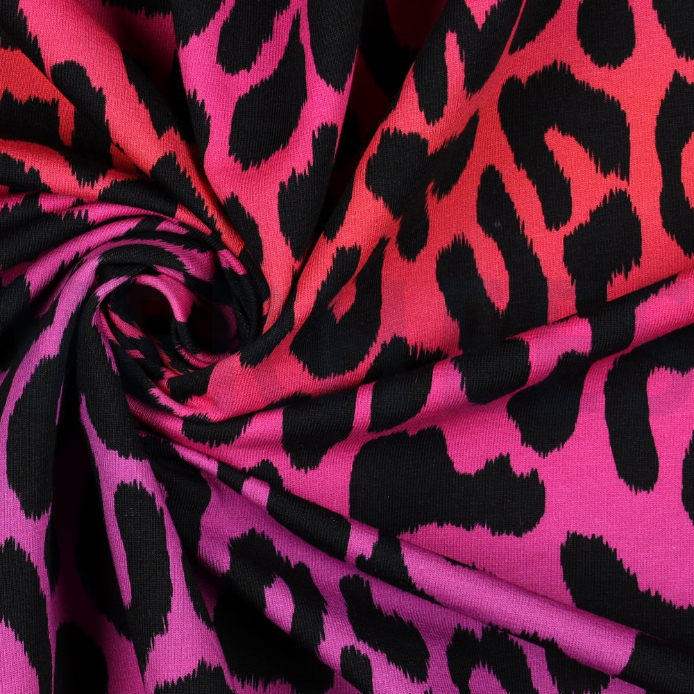 FRENCH TERRY DIGITAL TIERHAUT ROSA #7