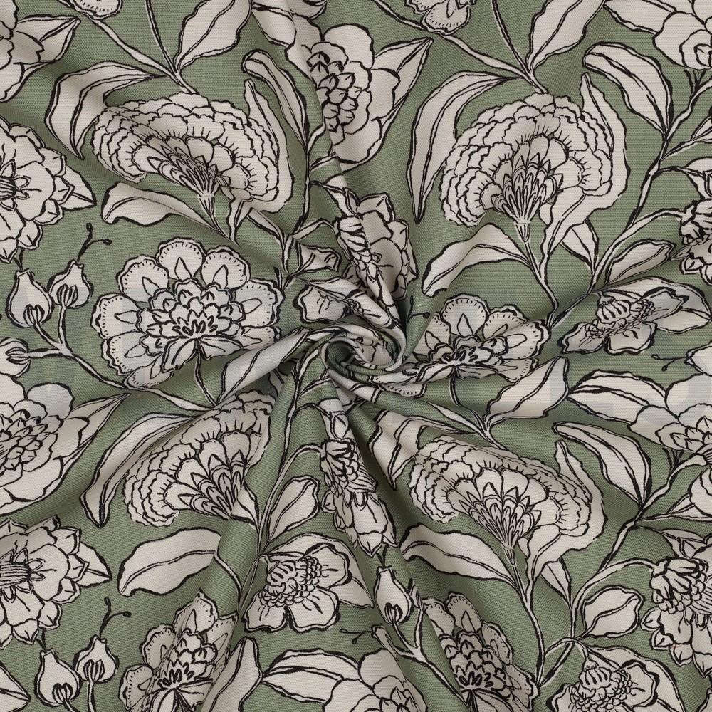 CANVAS FLOWERS SAGE #7