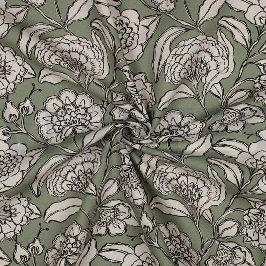 CANVAS FLOWERS SAGE #7