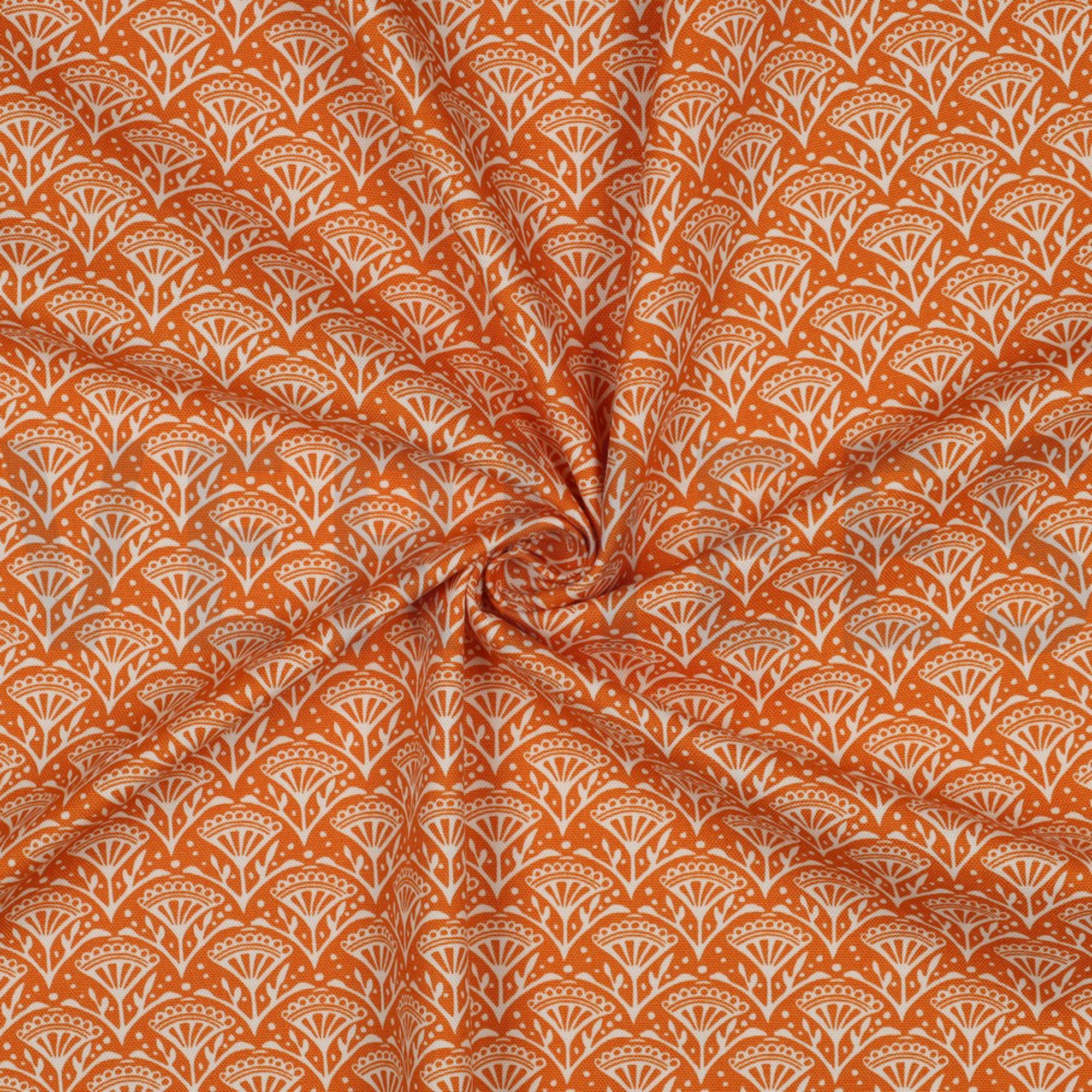 TOILE DÉCORATION FLEURS ORANGE (high resolution) #3