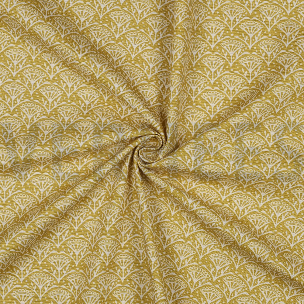 TOILE DÉCORATION FLEURS CITRON VERT #7