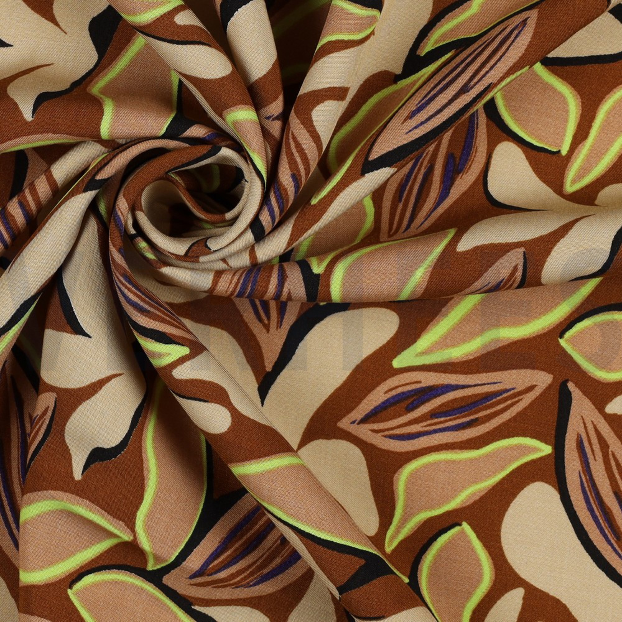VISCOSE RADIANCE ABSTRACT BROWN (high resolution) #3