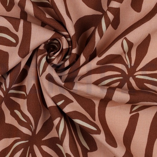 VISCOSE RADIANCE PALMTREES PEACH #7