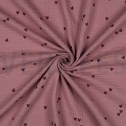 DOUBLE GAUZE SMALL HEARTS LIGHT LILAC (thumbnail) #3