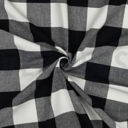 COTTON YARN DYED STRIPES & CHECKS BLACK (thumbnail) #3