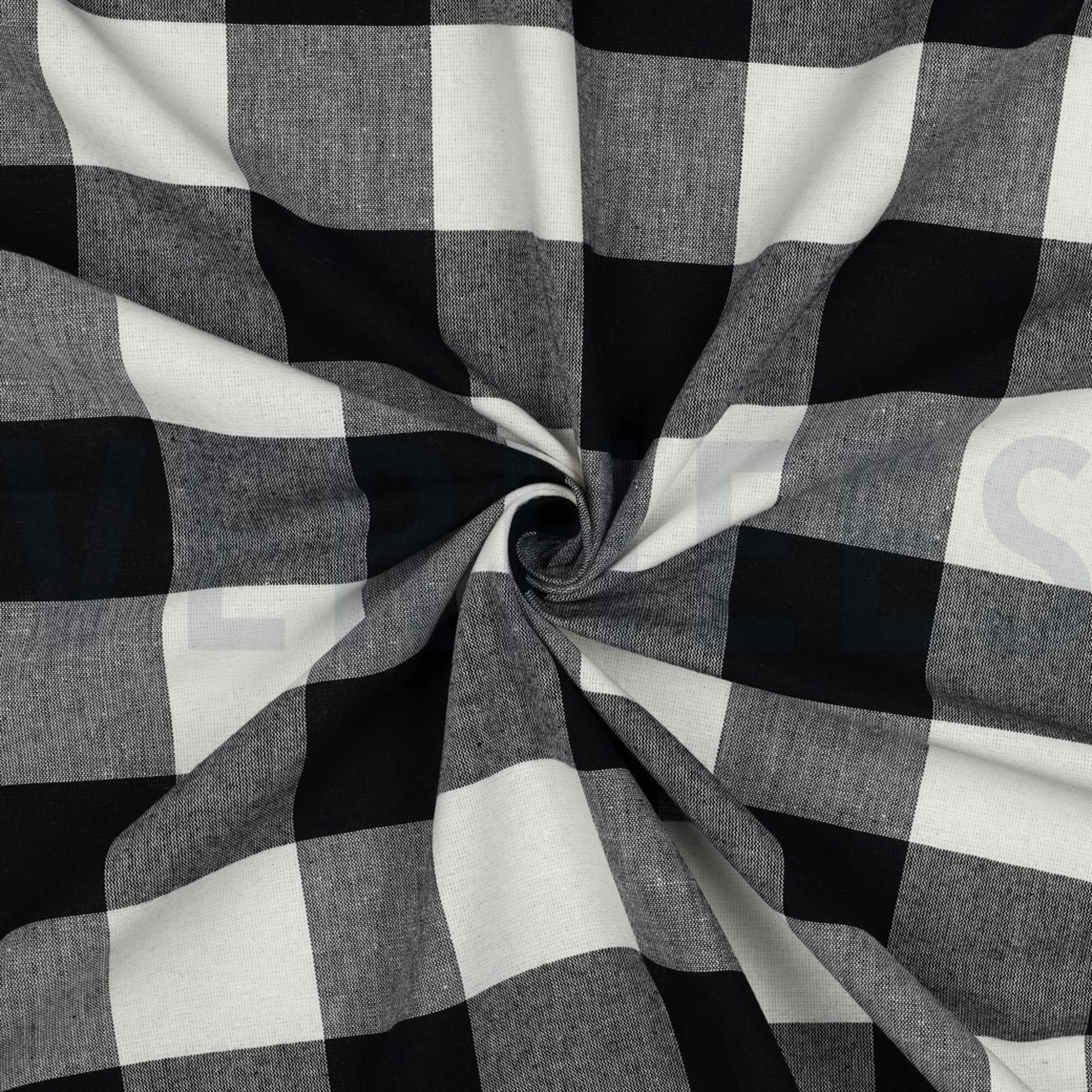 COTTON YARN DYED STRIPES & CHECKS BLACK (high resolution) #3