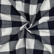 COTTON YARN DYED STRIPES & CHECKS NAVY (thumbnail) #3