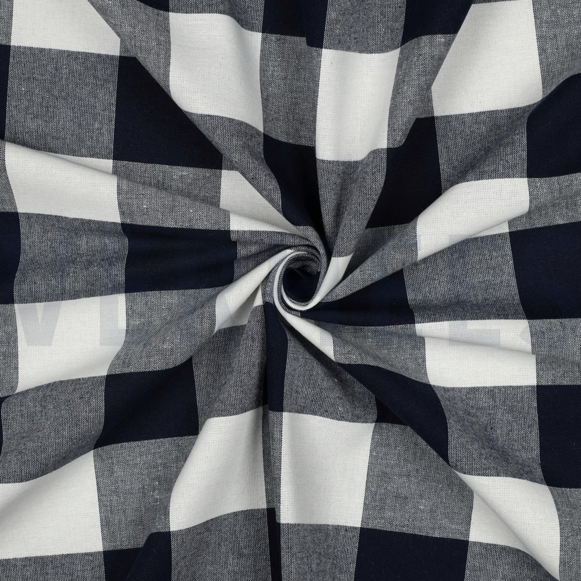 COTTON YARN DYED STRIPES & CHECKS NAVY (high resolution) #3