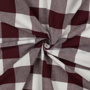 COTTON YARN DYED STRIPES & CHECKS AUBERGINE (thumbnail) #3