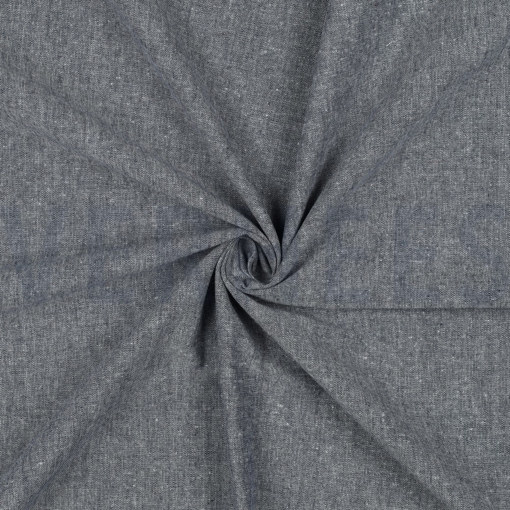COTON TEIL FIL RAYURES & CARREAUX BLEU MARINE #7