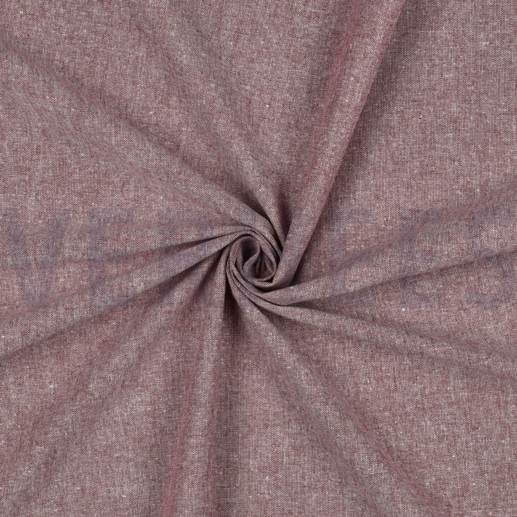 COTON TEIL FIL RAYURES & CARREAUX AUBERGINE #7