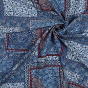VISCOSE RADIANCE DIGITAL PATCHWORK BLEU (thumbnail) #3
