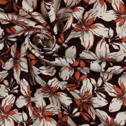 VISCOSE ROSELLA STRETCH BLOEMEN BORDEAUXROOD (thumbnail) #3