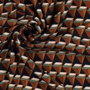 VISCOSE POPLIN STRETCH GEOMETRIC NAVY (thumbnail) #3