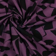 VISCOSE POPLIN STRETCH ABSTRACT PAARS (thumbnail) #3