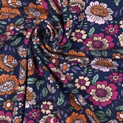 JERSEY FLOWERS NAVY (thumbnail) #3