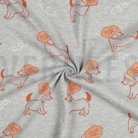 SWEAT MELIERT HUNDE HELLGRAU MELIERT #7