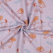 SWEAT MELANGE CHIENS VIOLET MÉLANGÉ (thumbnail) #3