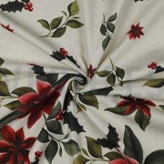 CANVAS DIGITAL CHRISTMAS FLOWERS LINEN LOOK (thumbnail) #3